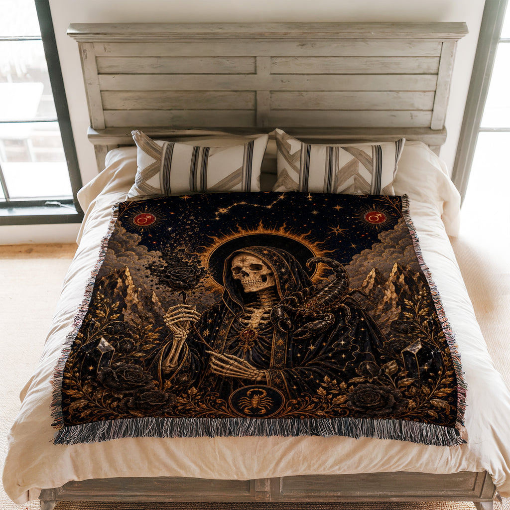 Scorpio Eclipse Keeper – Gothic Zodiac Blanket