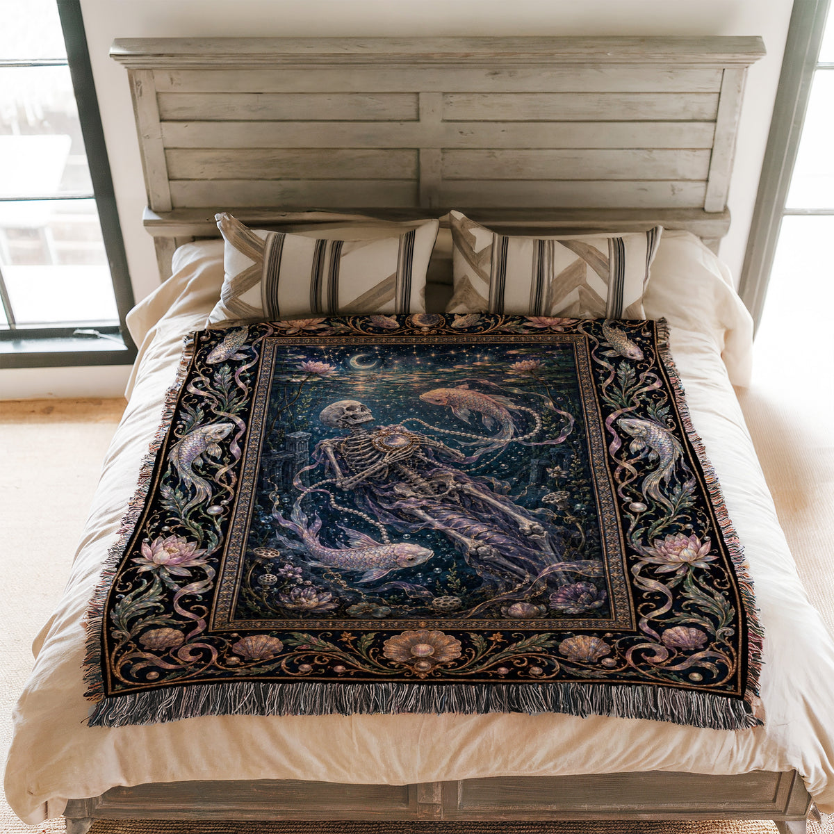 Pisces Moonlit Deepwater Blanket