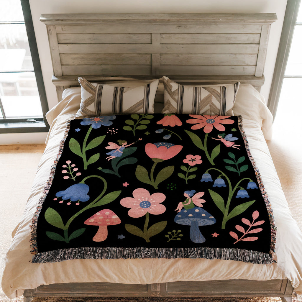 Fairies of the Flower Patch Blanket