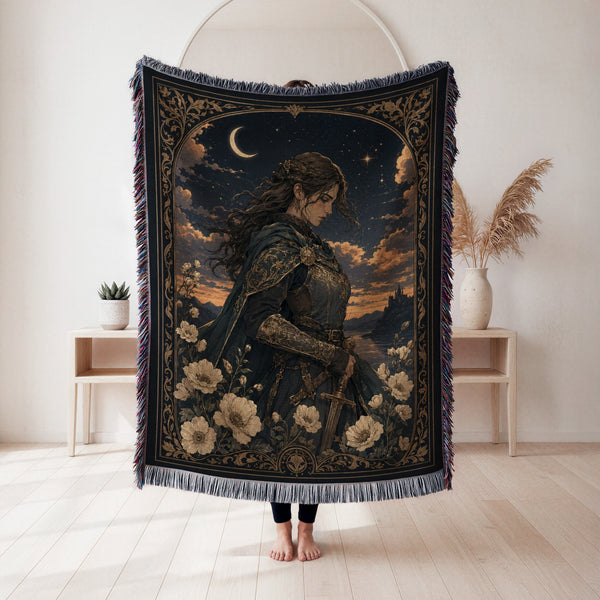 The Crescent Moon Knight Blanket