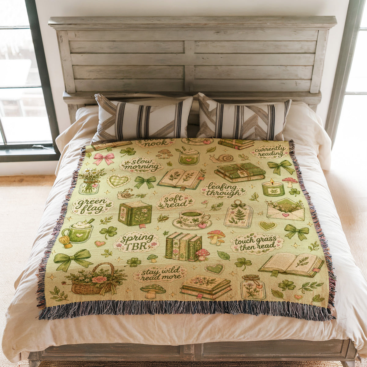 Botanical Book Nook Blanket