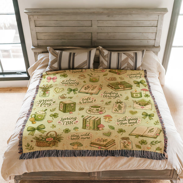 Botanical Book Nook Blanket