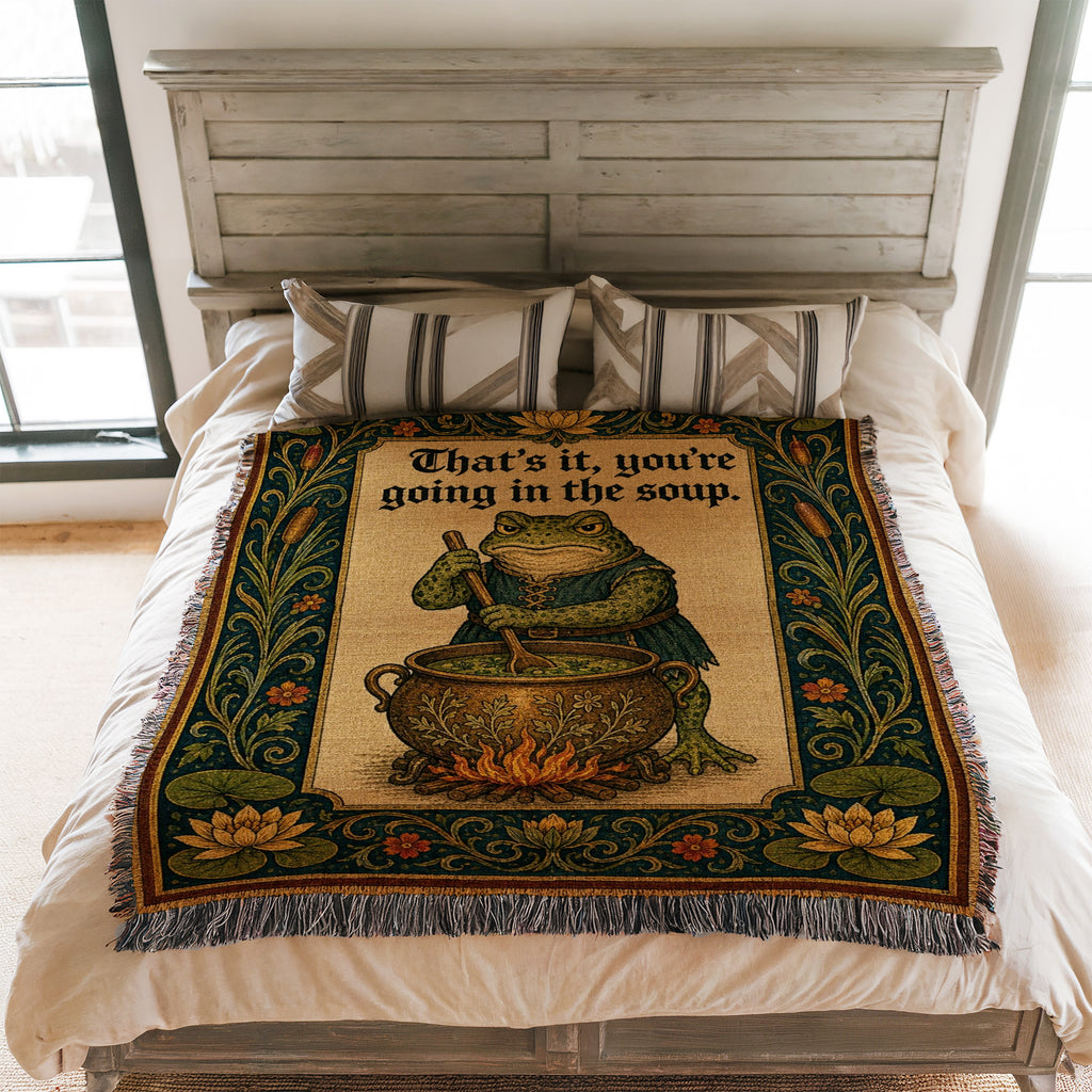 The Soup Pot Frog Blanket
