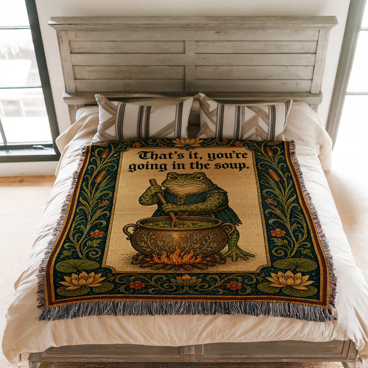 The Soup Pot Frog Blanket
