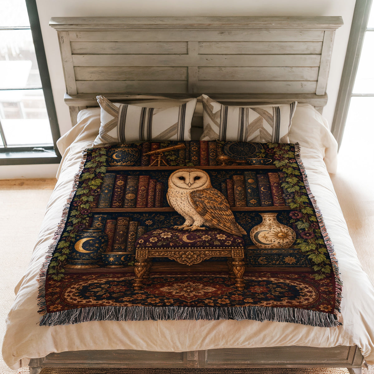 The Astronomer's Owl Library Blanket