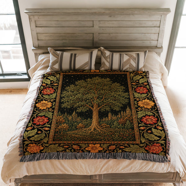 Autumn Kingdom Tree Blanket