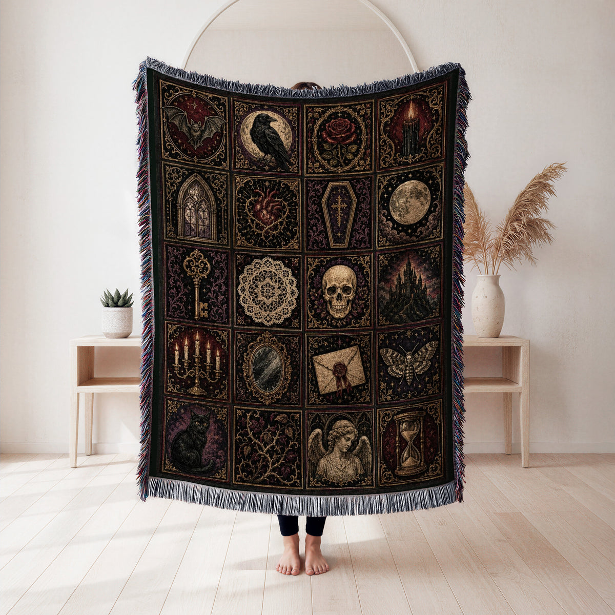 Midnight Gothic Relics Blanket