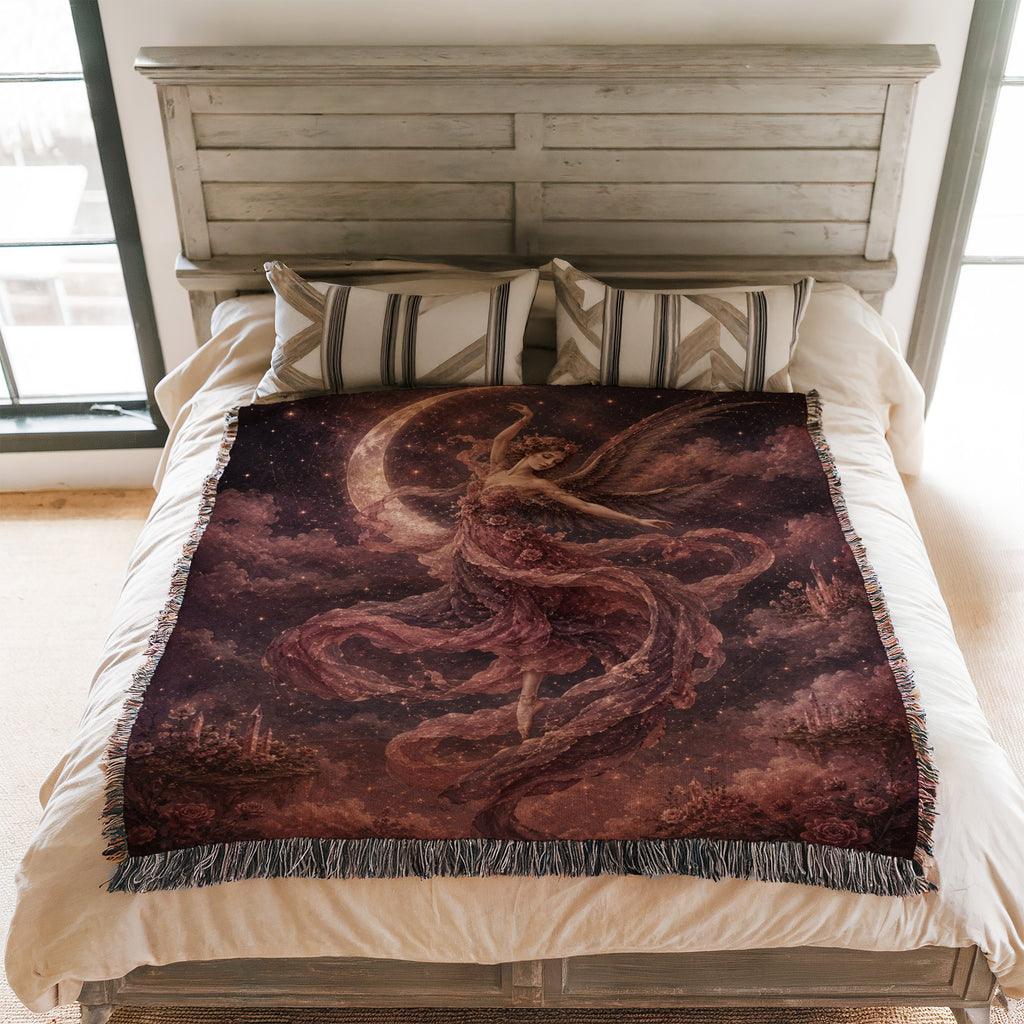 Rose Moon Dancing Fairy Blanket