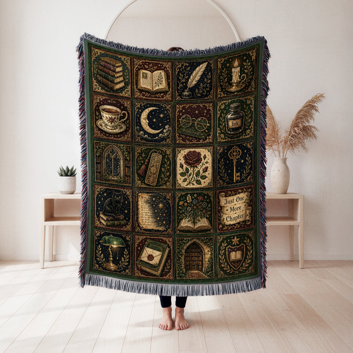 The Bookworm's Cabinet Blanket