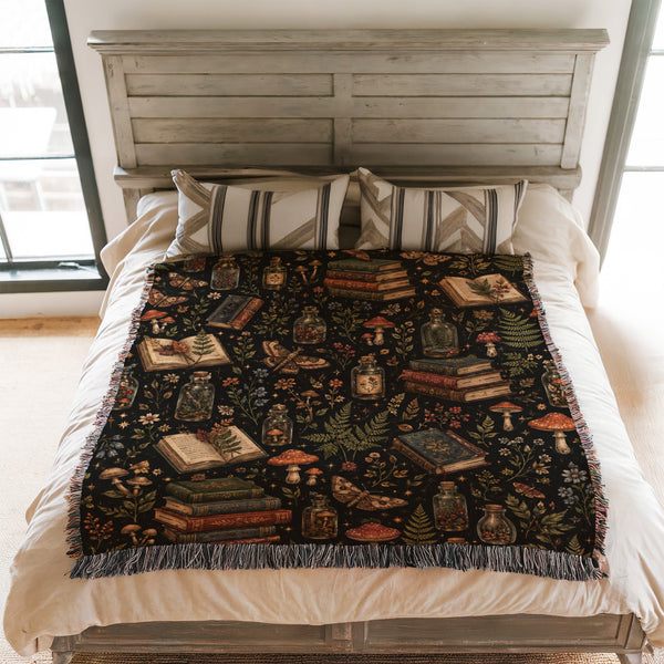 Woodland Apothecary Book Blanket