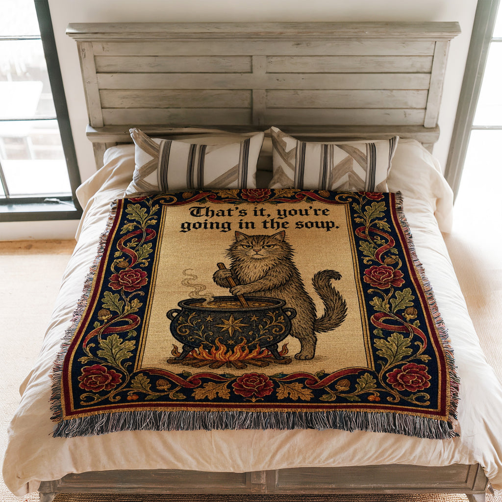 The Soup Pot Cat Blanket