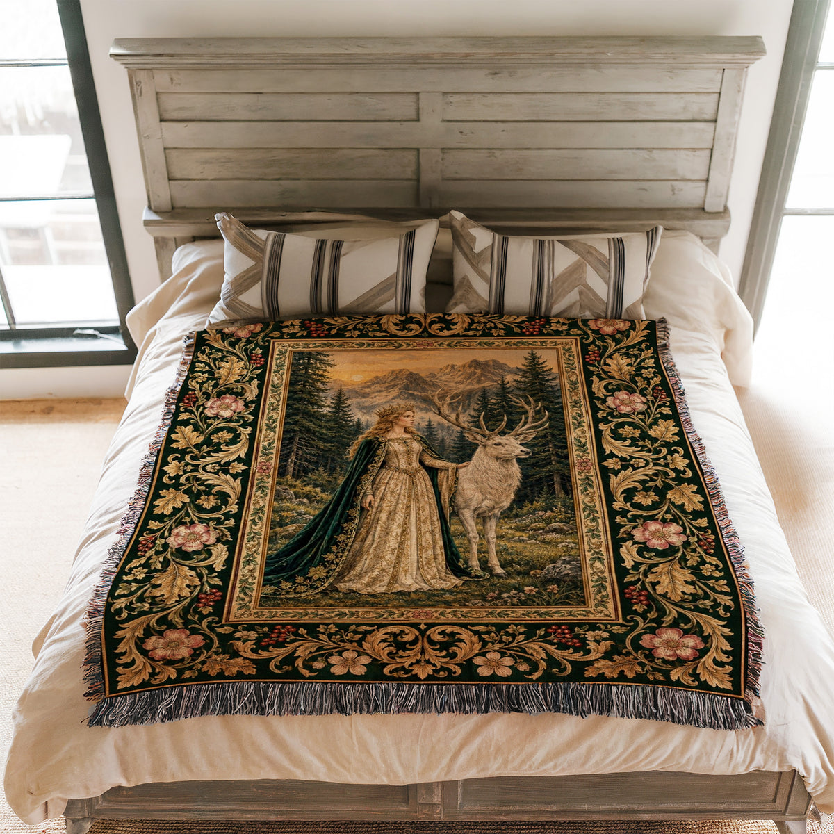 The Lady of the White Stag Blanket