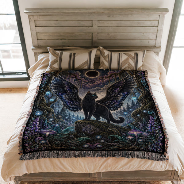 Eclipse Winged Cat Blanket