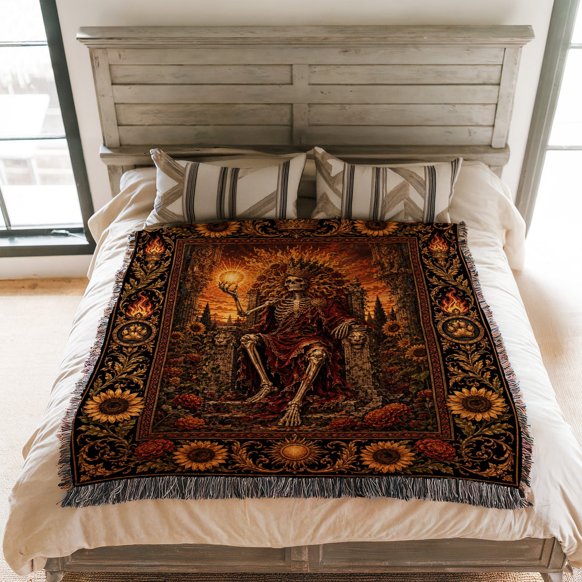 Leo Sun Throne Blanket