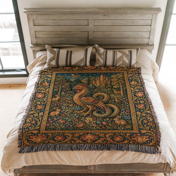 The Serpent of the Castle Garden Blanket
