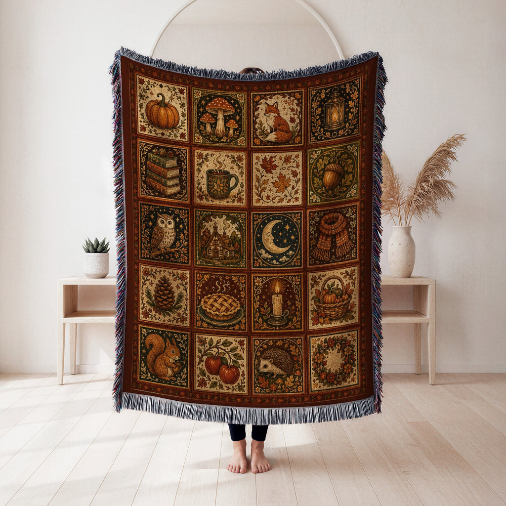 Autumn Tales Patchwork Blanket