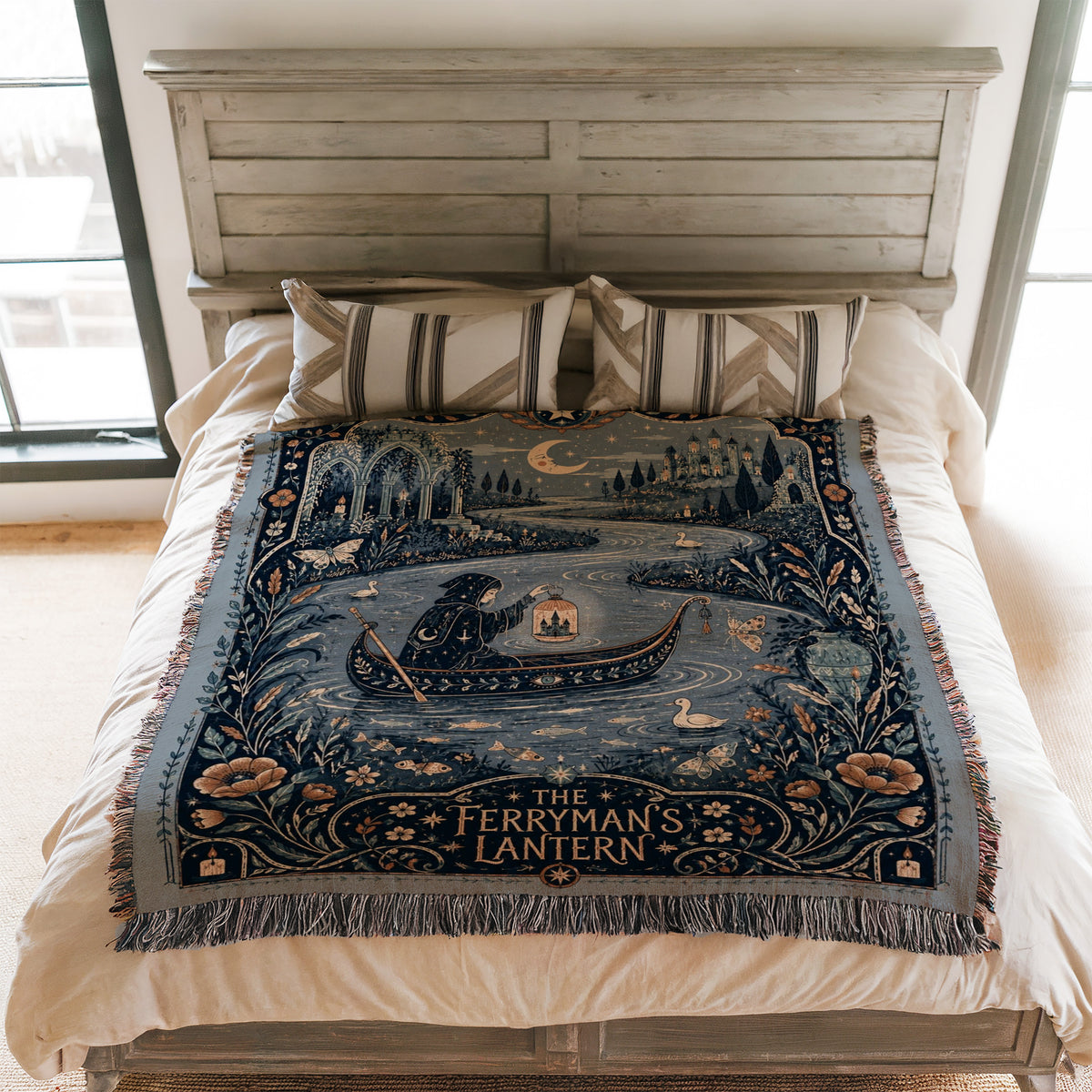 The Ferryman's Lantern Blanket