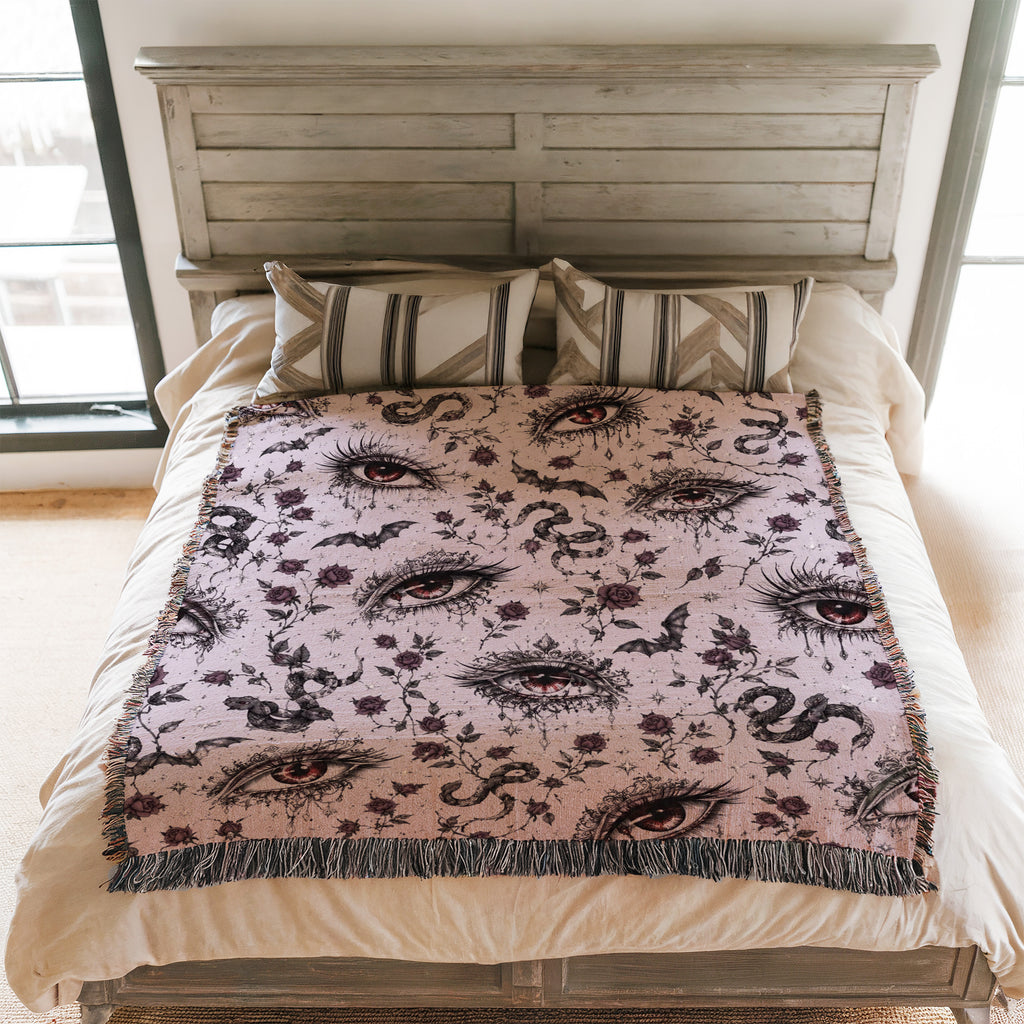 All-Seeing Eyes Gothic Pattern Blanket