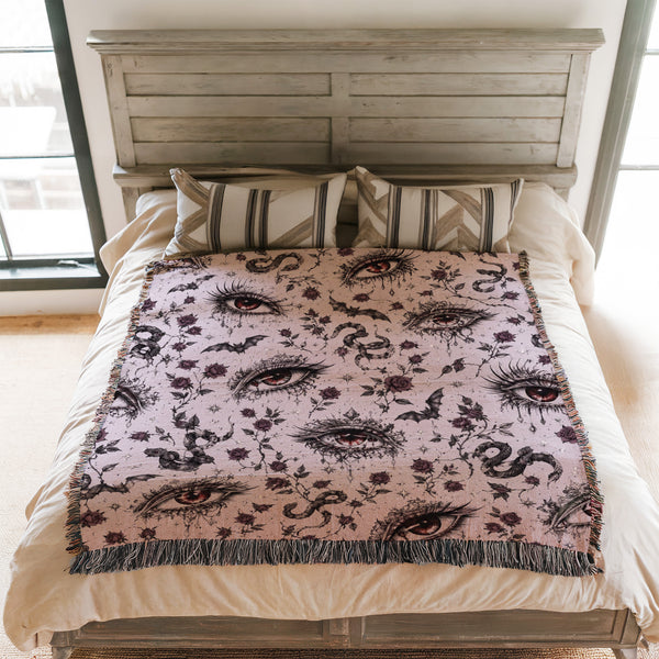 All-Seeing Eyes Gothic Pattern Blanket