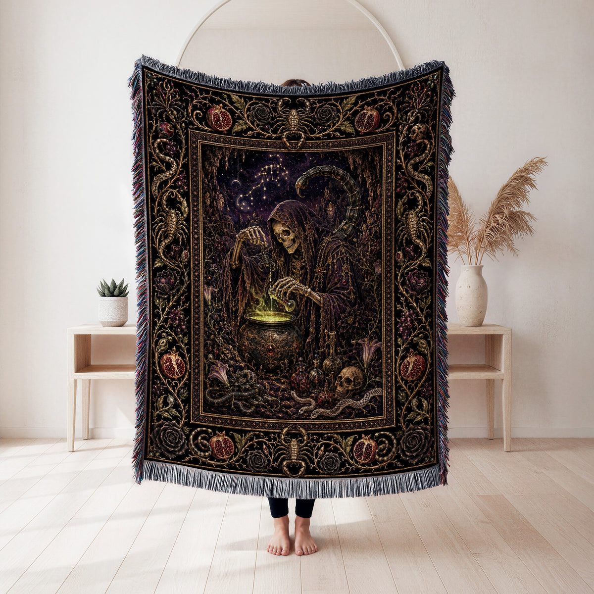 Scorpio Midnight Alchemist Blanket