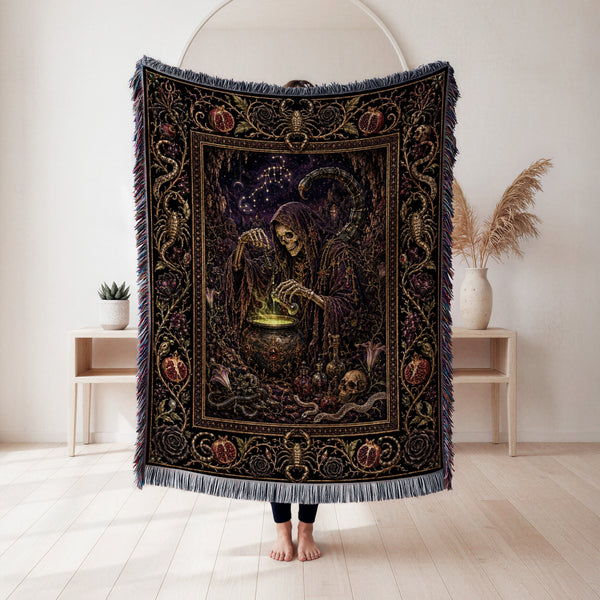 Scorpio Midnight Alchemist Blanket