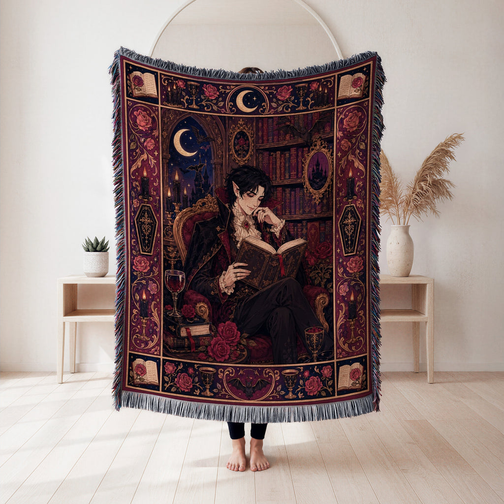 Midnight Vampire Reader Blanket
