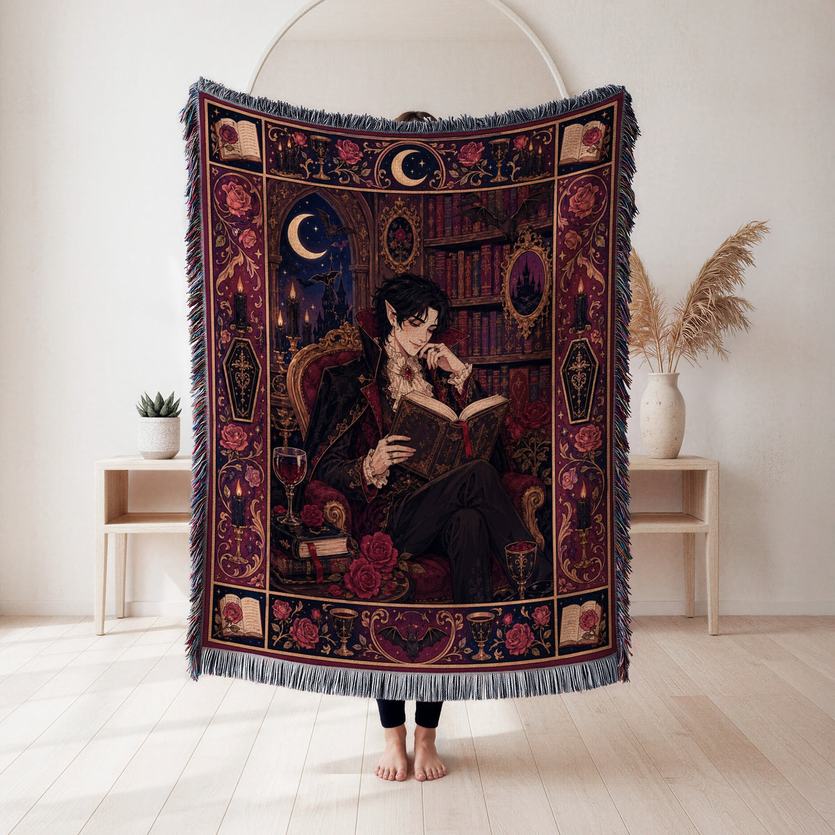 Midnight Vampire Reader Blanket