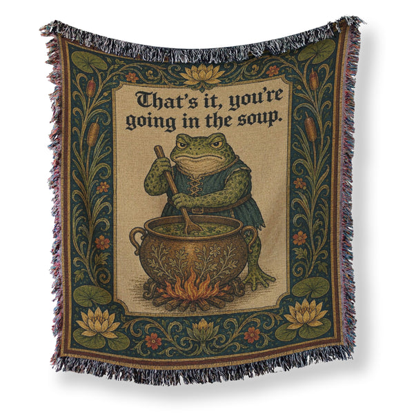 The Soup Pot Frog Blanket