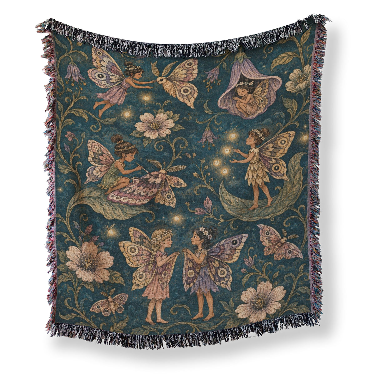 Moon Moth Fairies Blanket Main image