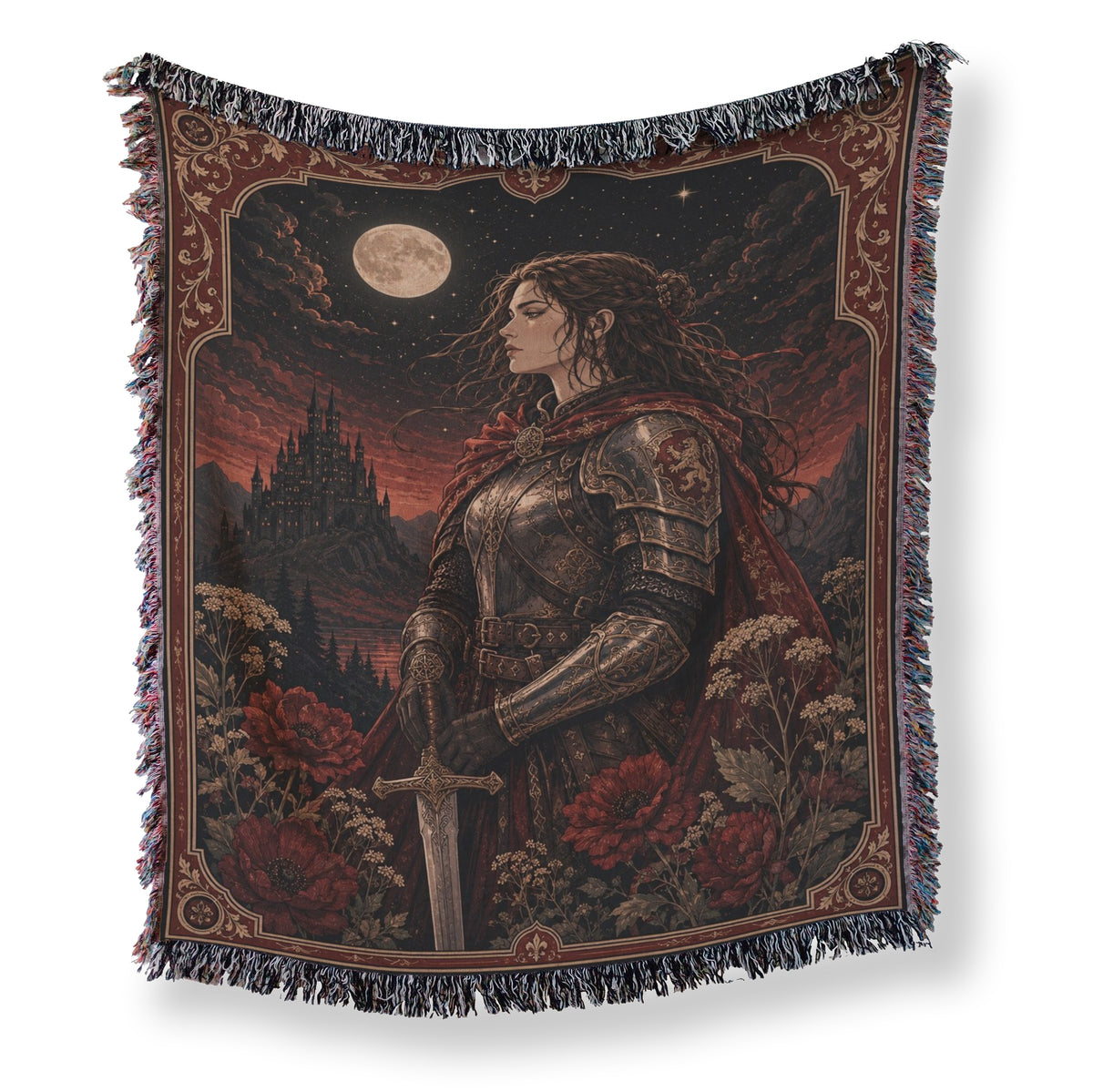The Crimson Moon Knight Blanket Main image