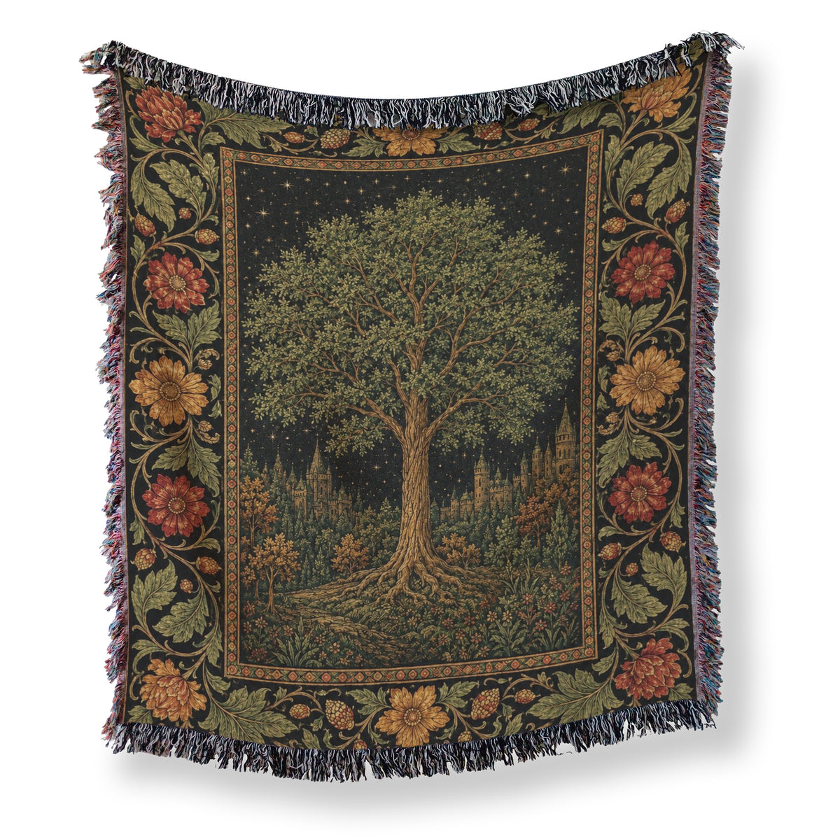 Autumn Kingdom Tree Blanket