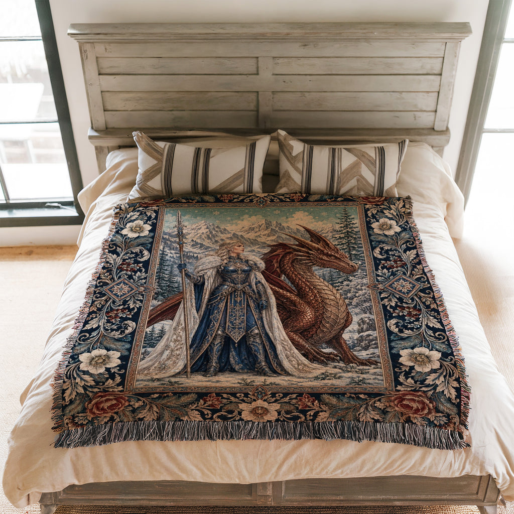 The Frost Queen & Dragon Blanket