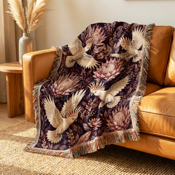 Cockatoo Protea Blanket