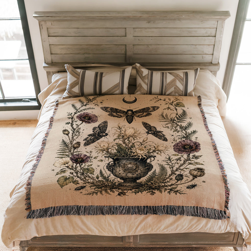 Death's-Head Moth Garden Blanket