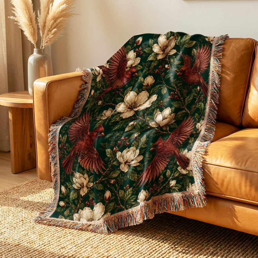 Cardinal Magnolia Blanket