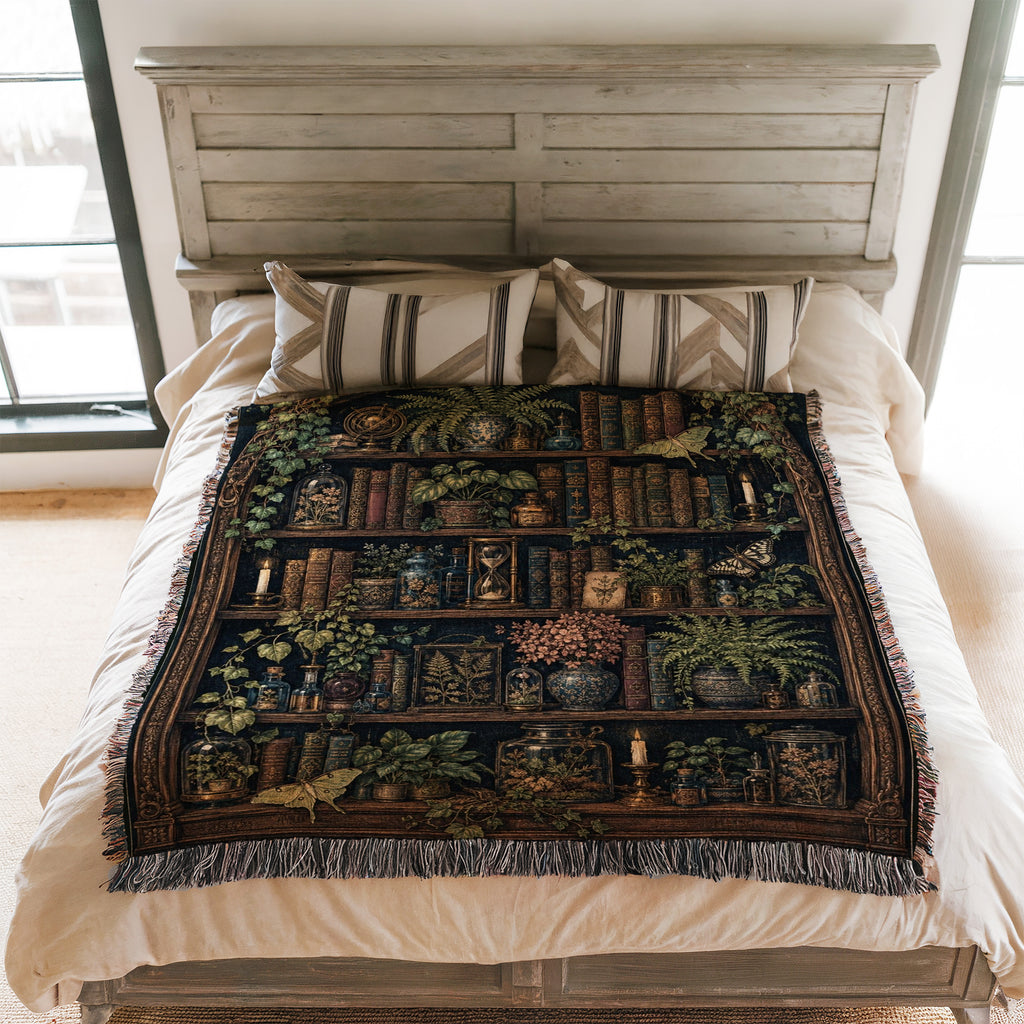 Botanical Apothecary Library Blanket