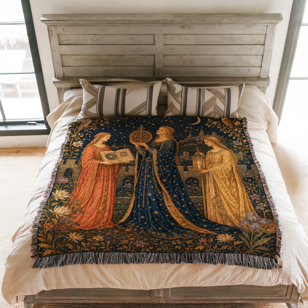 The Astrologers of the Moon Court Blanket