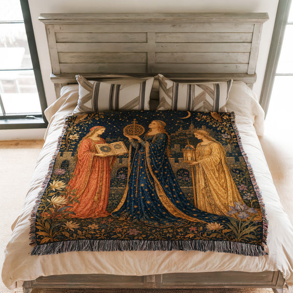 The Astrologers of the Moon Court Blanket