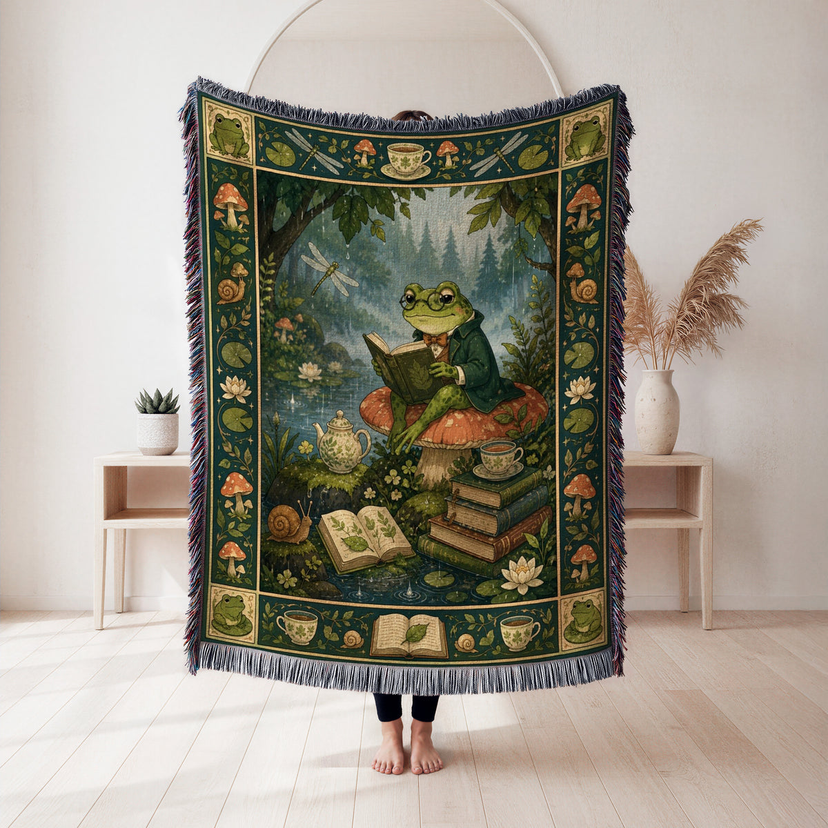 The Frog Scholar's Pond Blanket