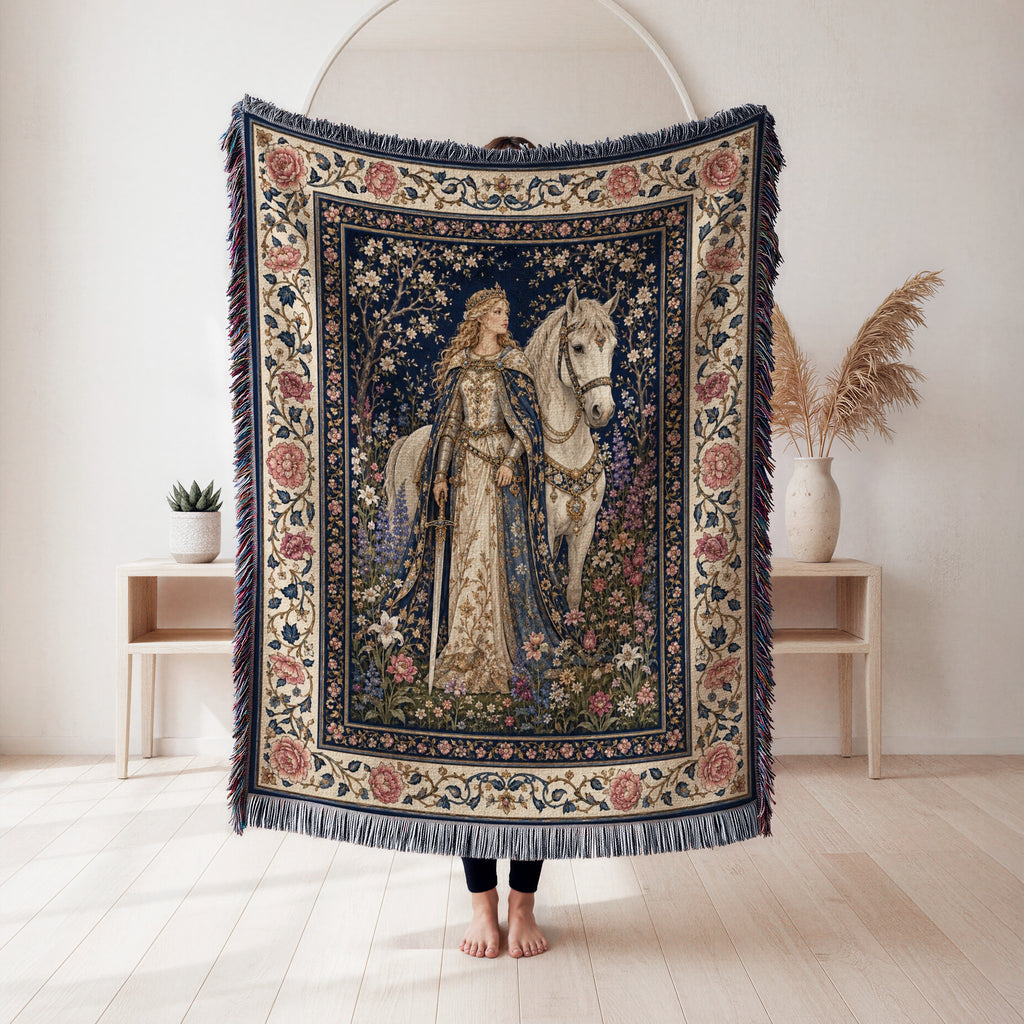 The Rose Court Lady Blanket