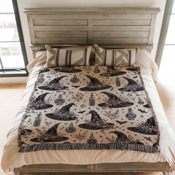 Witch's Hat & Potion Garden Blanket