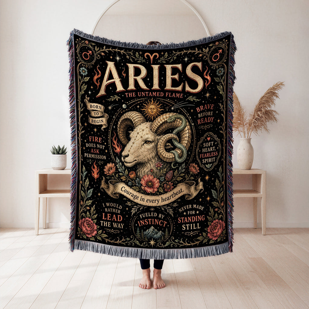 Aries – The Untamed Flame Zodiac Blanket