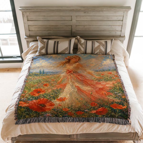 Poppy Meadow Fairy Blanket