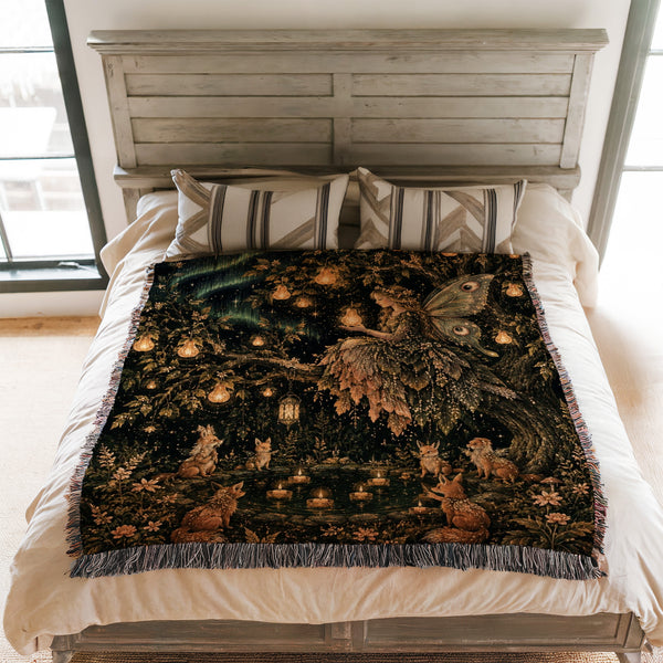Lantern Tree Fairy Blanket