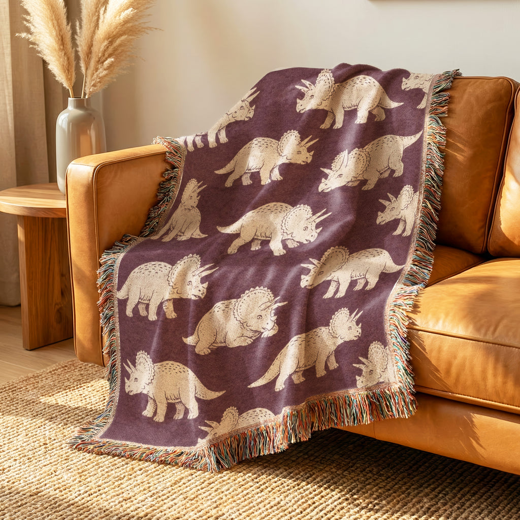 Vintage Triceratops Blanket