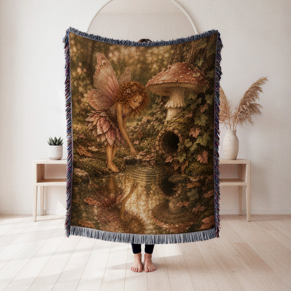 Woodland Mushroom Fairy Blanket