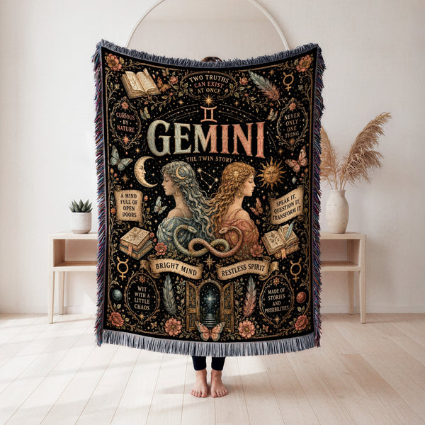 Gemini – The Twin Story Zodiac Blanket