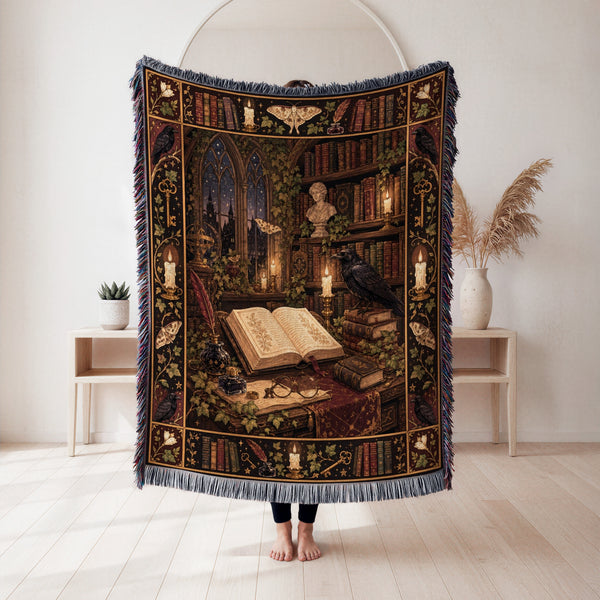 The Raven Scholar's Desk Blanket