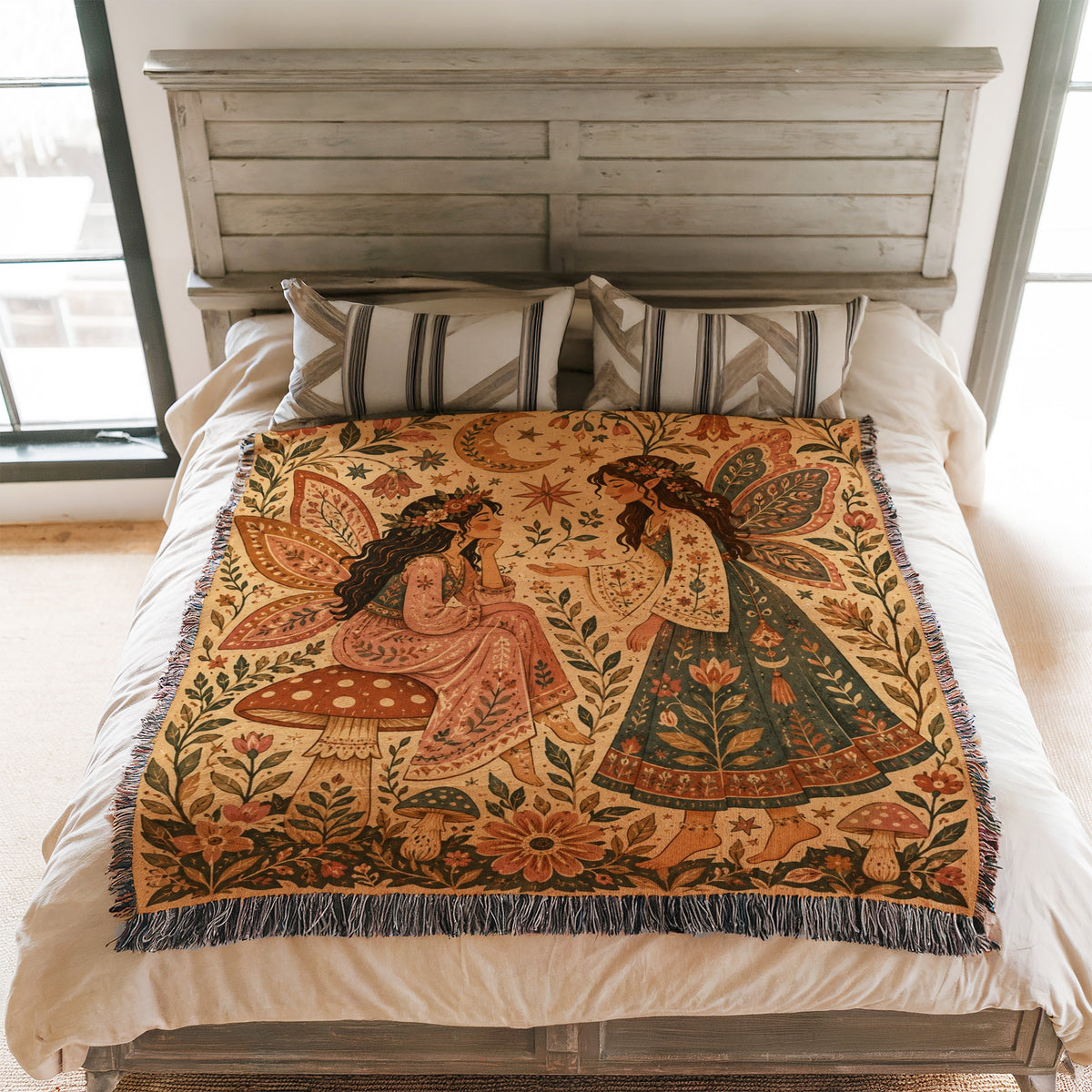 Moonlit Folk Fairies Blanket