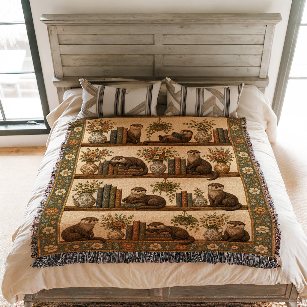 The Otter's Cozy Library Blanket